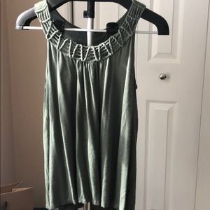 rxb Olive Green Womens Dress Tank Top
